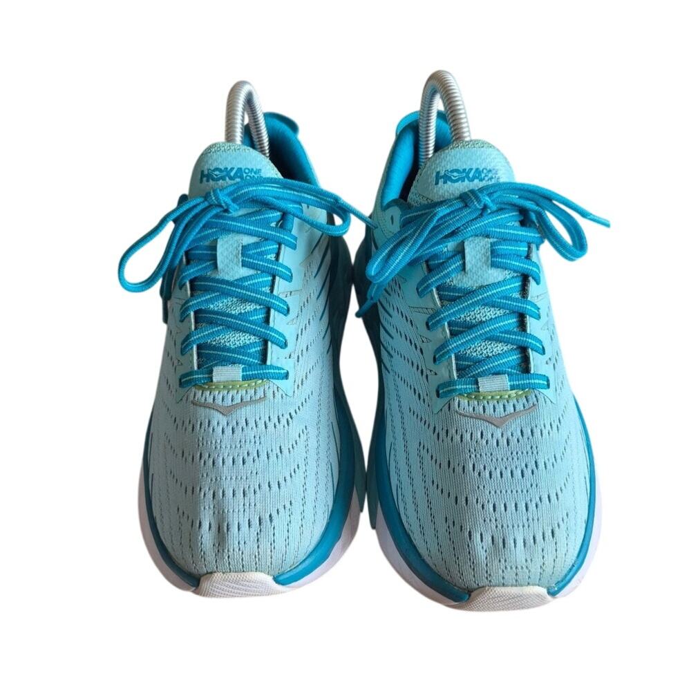 Hoka One One Light Blue and Turquoise Women's Sneakers